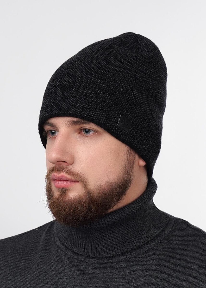 

Шапка, Серый;черный;черный\меланж т.серый