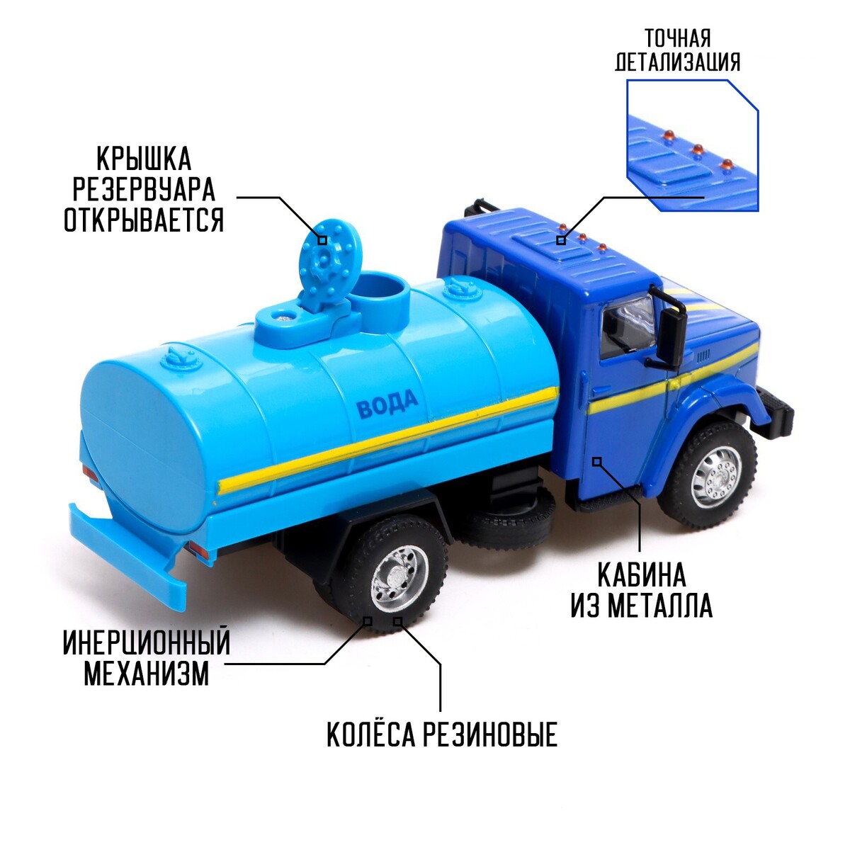 Грузовик металлический Автоград 01969084: купить за 660 руб в интернет  магазине с бесплатной доставкой