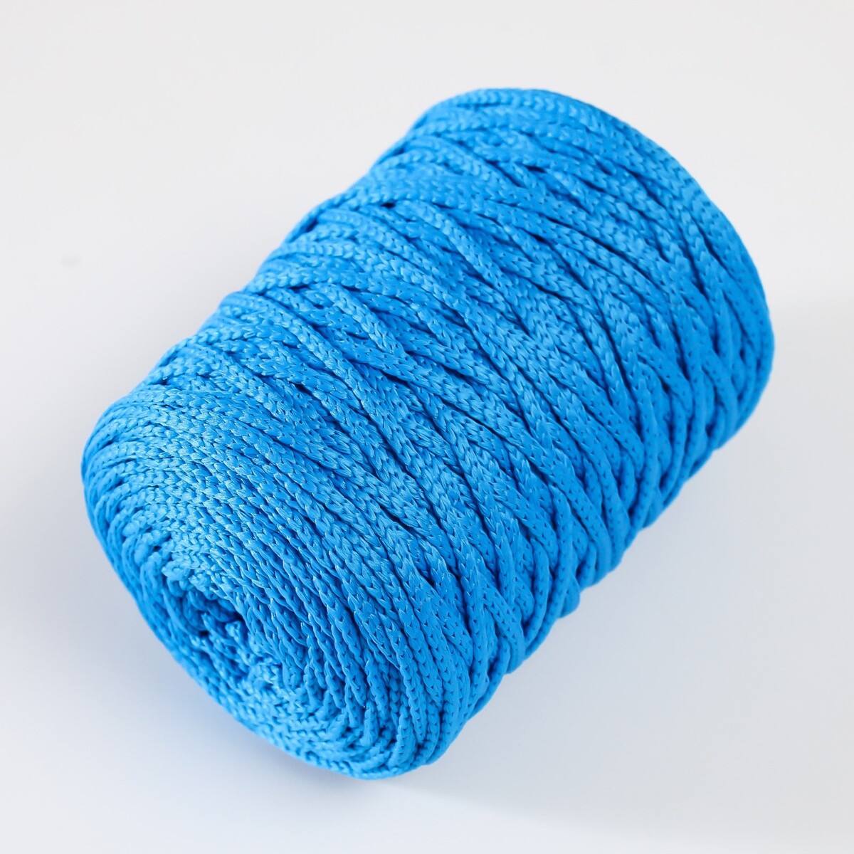 Шнур для вязания 100% полиэфир 3мм 100м/200±20гр (22-бирюза) No brand, цвет бирюзовый 01969690 - фото 2