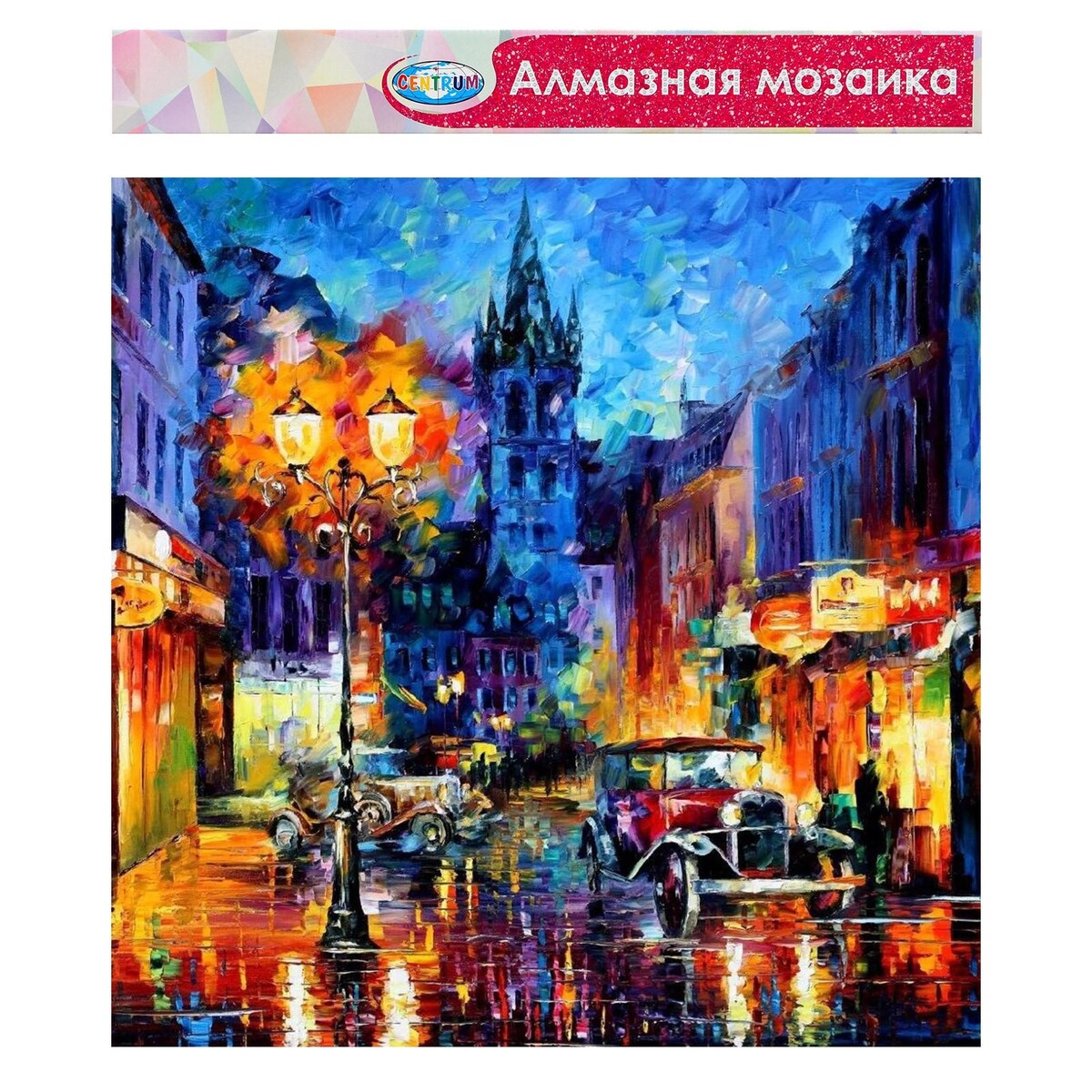 

Алмазная мозаика без подрамника, частичное заполнение, Разноцветный