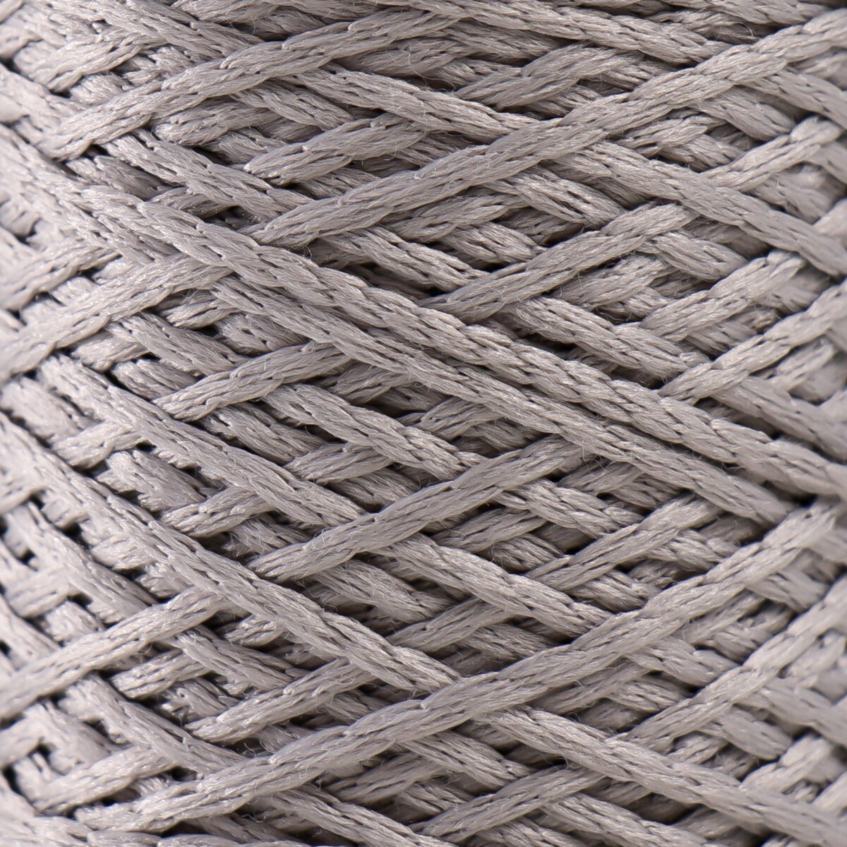 Шнур для вязания 100% полиэфир 1мм 200м/75±10гр (14-светло-серый) No brand 01969743 - фото 3
