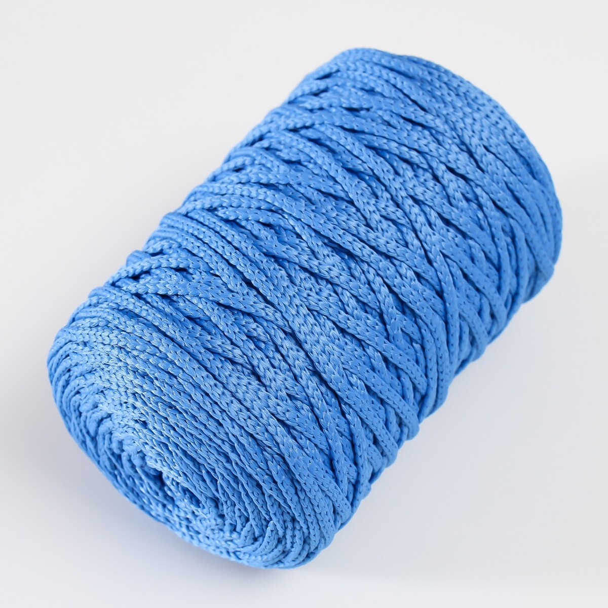 Шнур для вязания 100% полиэфир 3мм 100м/200±20гр (19-голубой) No brand 01969780 - фото 2
