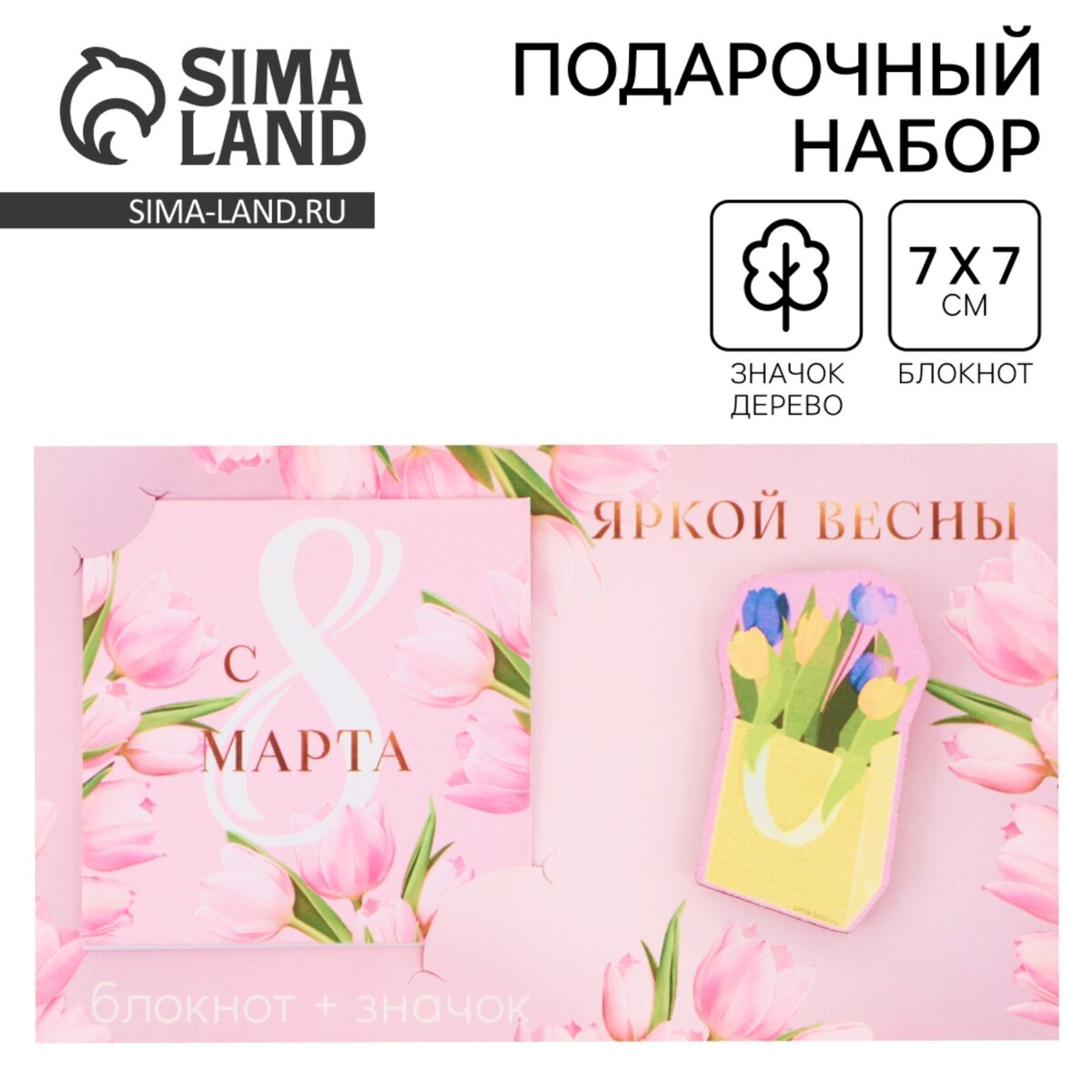

Подарочный набор, блокнот и значок