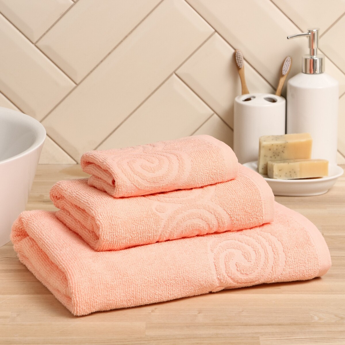 Полотенце махровое полотенце махровое 70 х 140 см sofi de marko ester розовый