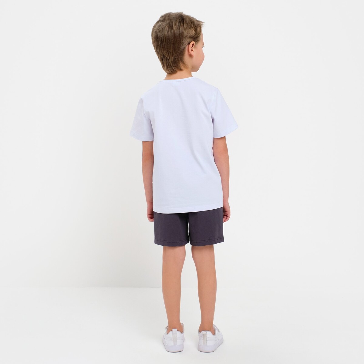 Комплект футболка шорты MINAKU, размер рост 98 см, цвет белый 01971176 - фото 3