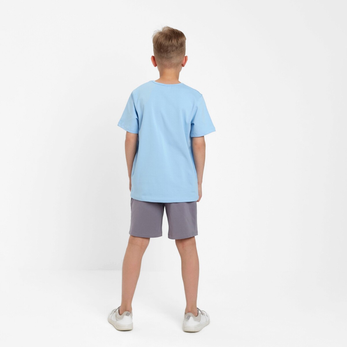 Комплект футболка шорты MINAKU, размер рост 98 см, цвет голубой 01971177 - фото 3