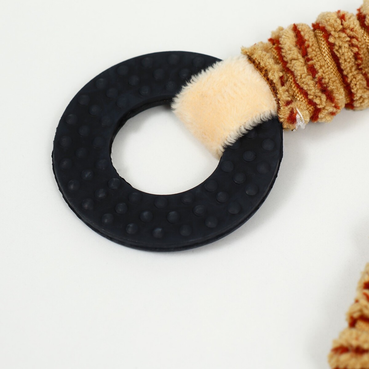 фото Игрушка текстильная с резиновыми кольцам пижон