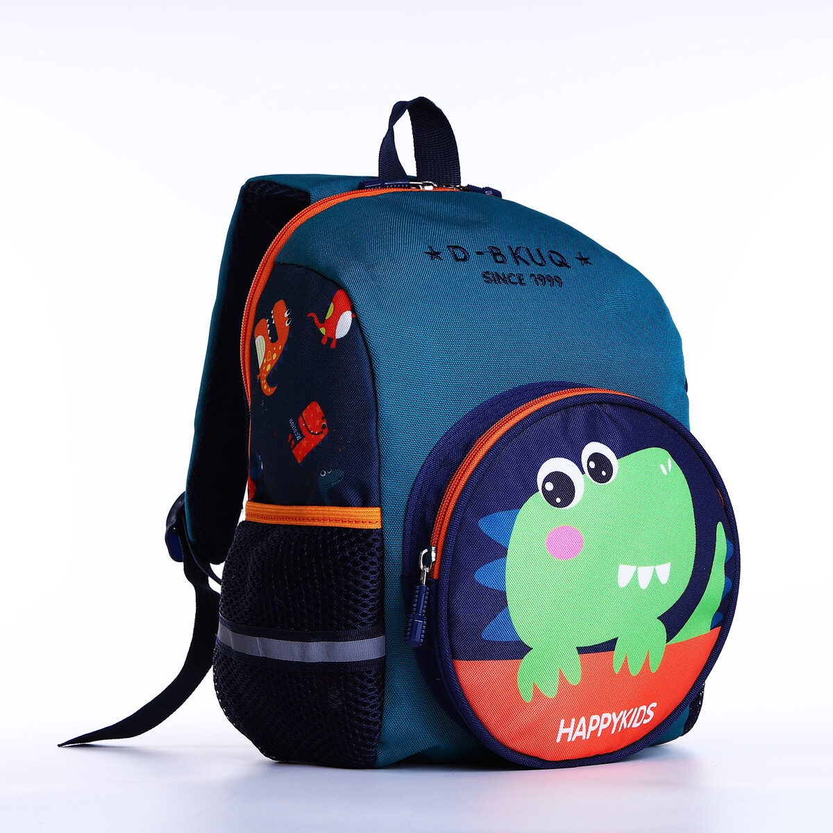 Рюкзак детский на молнии, 3 наружных кармана, цвет зеленый рюкзак школьный из текстиля на молнии 3 кармана зеленый