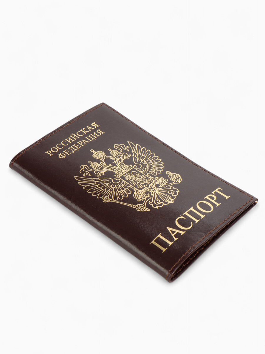 Обложка для паспорта, цвет коричневый No brand 01972389 Коричневый  Фото 4