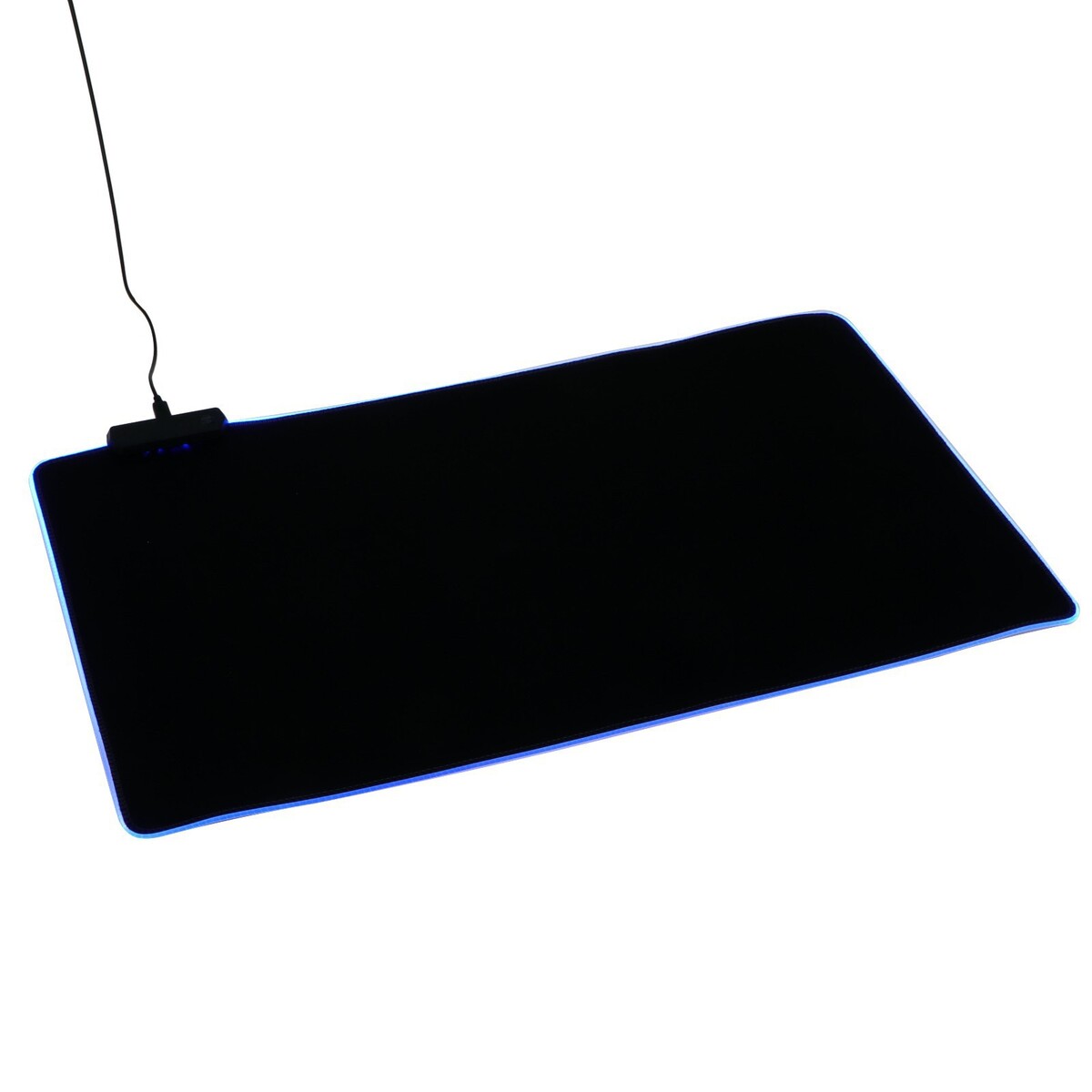 Коврик для мыши, 60х35х0.3 см, с подсветкой rgb, usb, черный коврик buro для мыши bu m40087 рисунок котенок