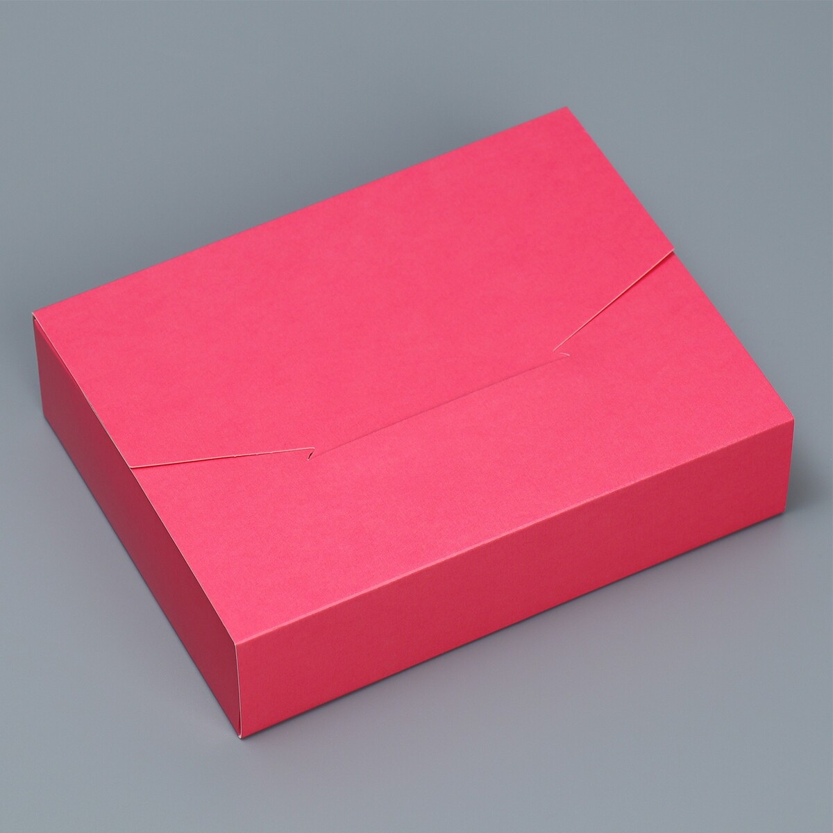 Коробка подарочная складная конверт, упаковка, коробка складная розовая 17 х 25 см