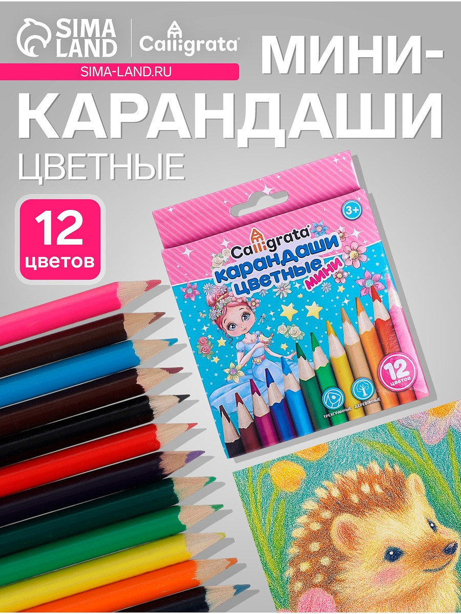 

Карандаши calligrata, Разноцветный