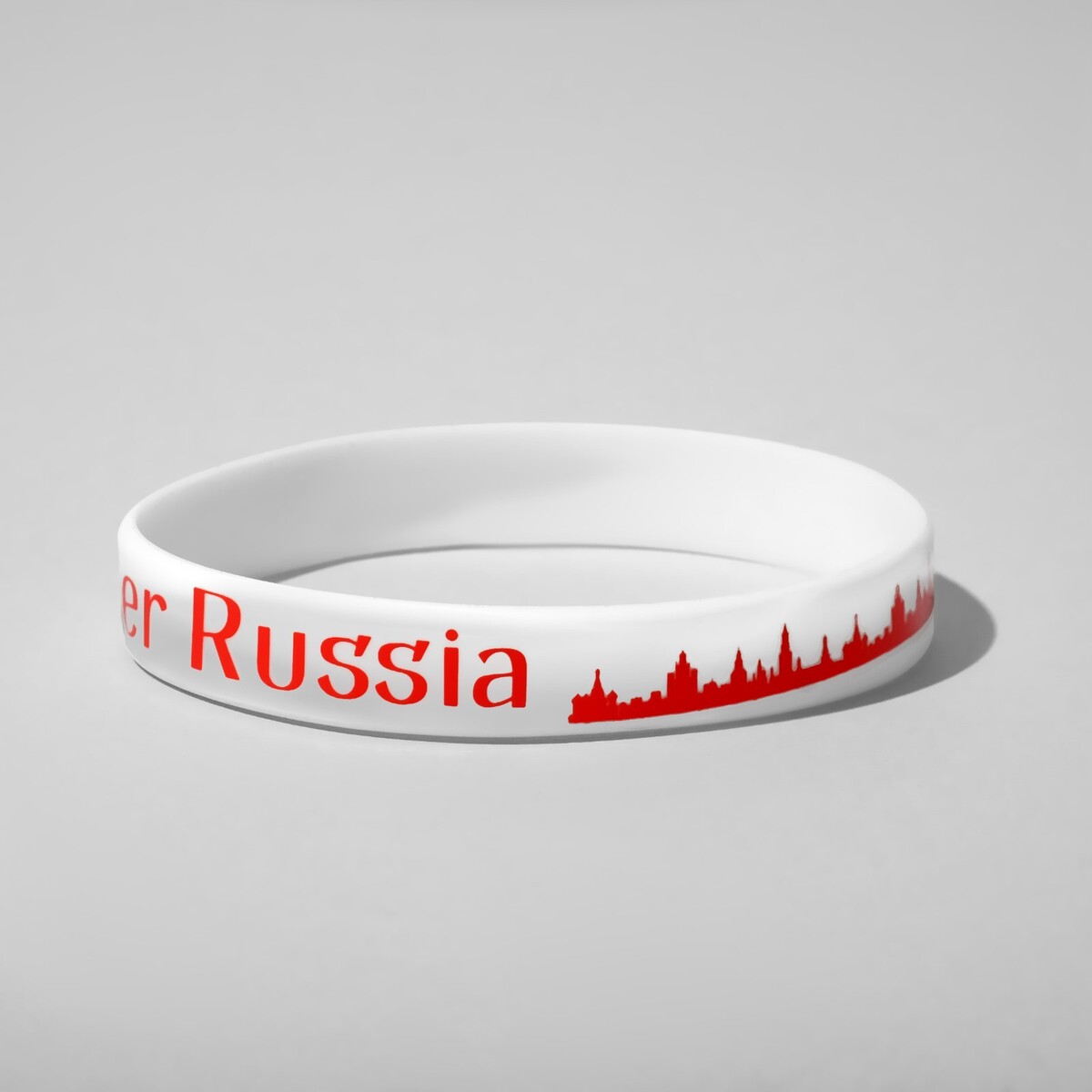 

Силиконовый браслет mother russia, цвет красно-белый