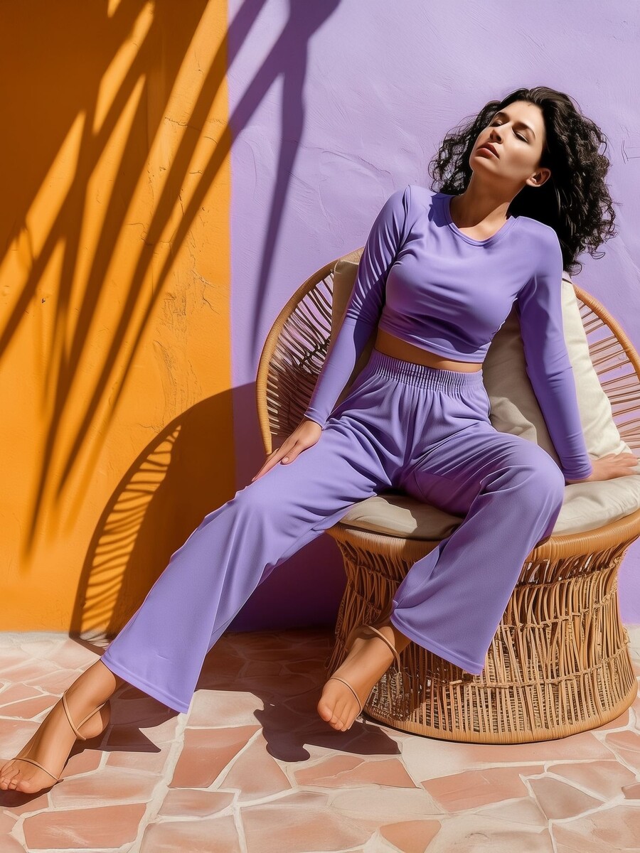 

Костюм, Фиолетовый;сиреневый