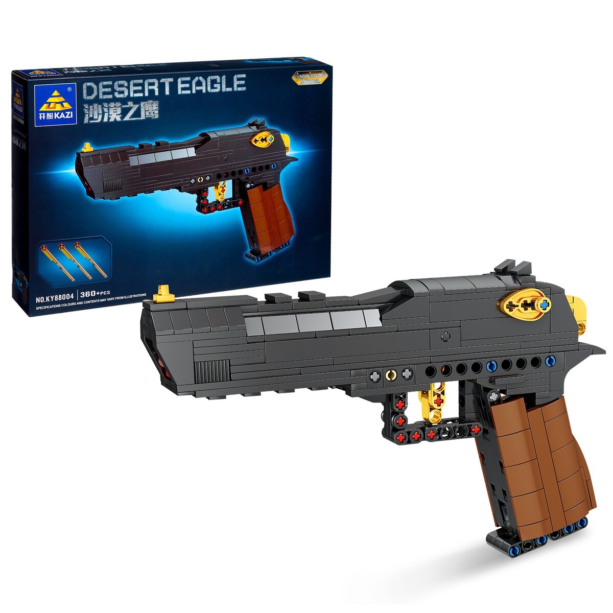 

Конструктор оружие техно desert eagle, 360 деталей
