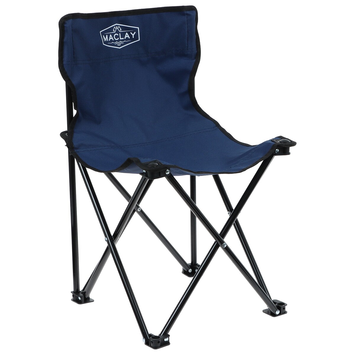 Кресло туристическое, складное, до 80 кг, размер 35 х 35 х 56 см, цвет синий Maclay