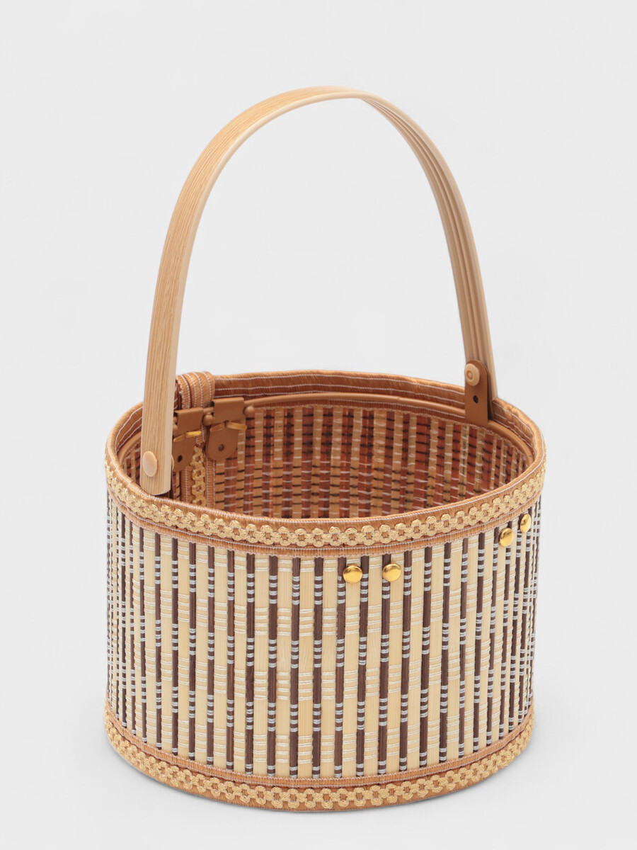 

Корзина для хранения доляна nature, 18×18×12, бамбук, Коричневый