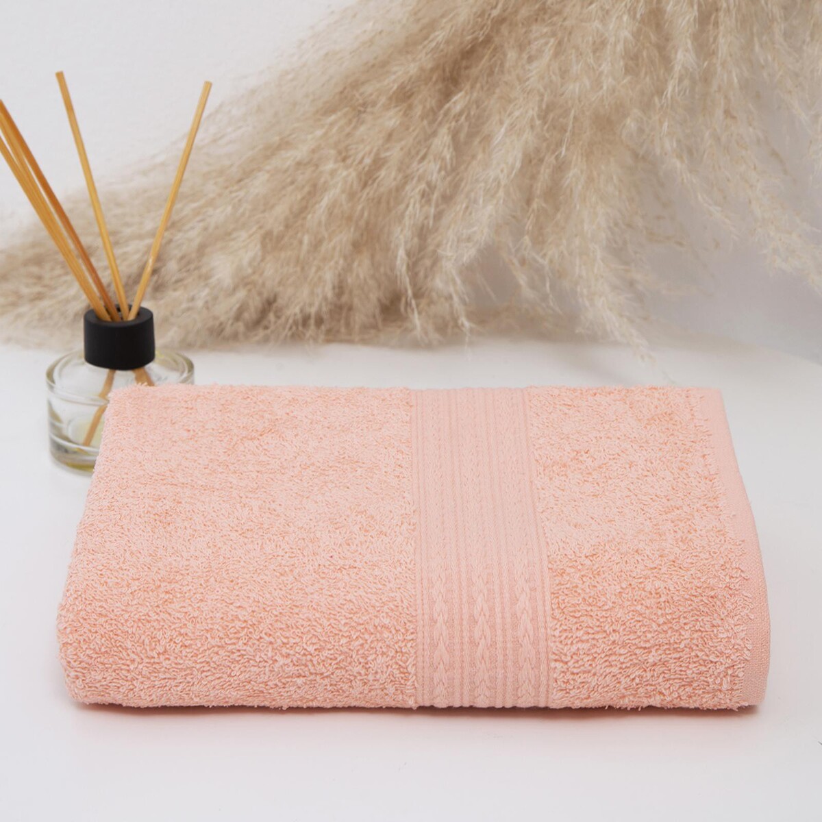Полотенце махровое полотенце santalino хрюшки розовый 70х140 см
