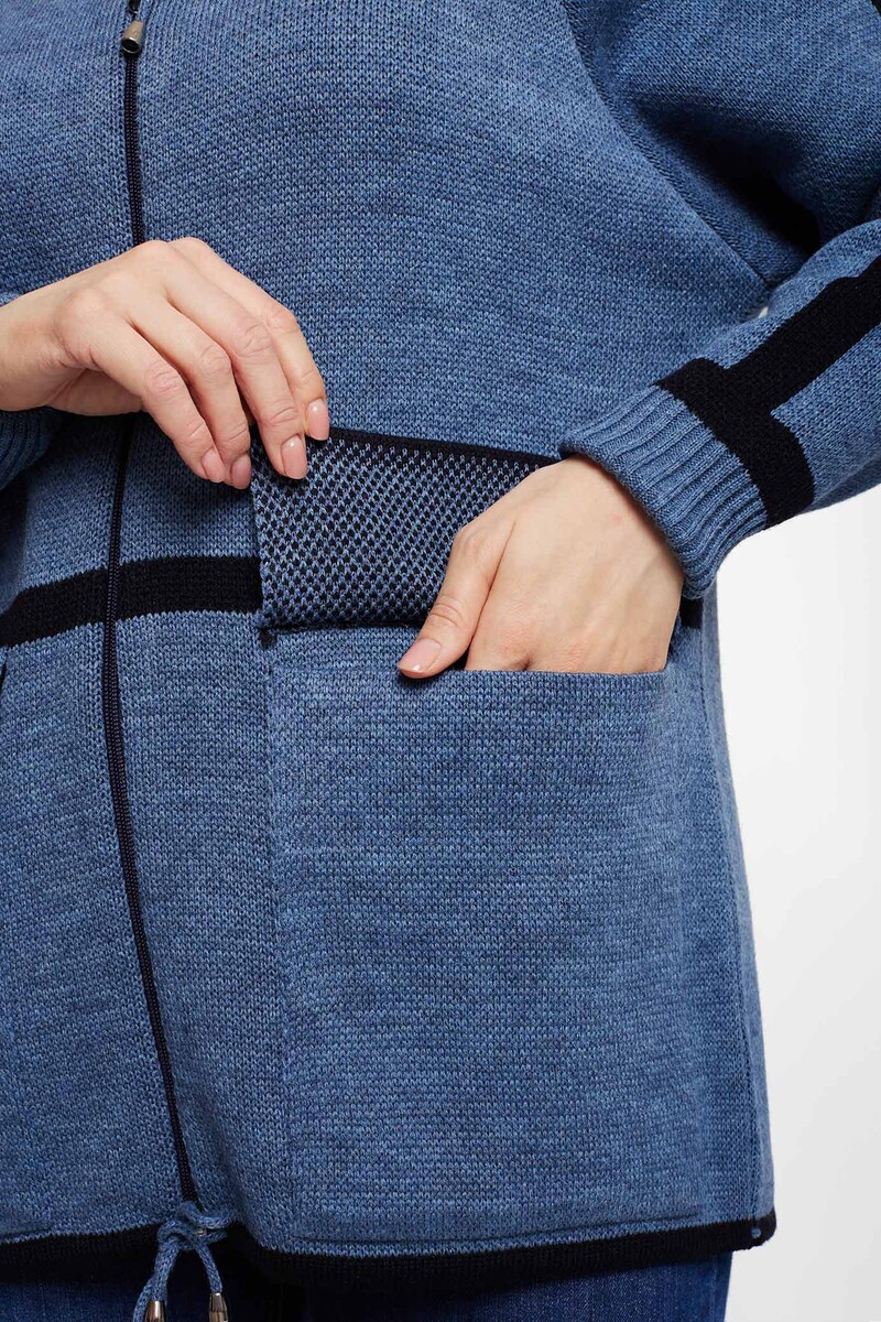 Жакет Текстильная Мануфактура, размер 46, цвет джинсово-синий 02034042 - фото 3