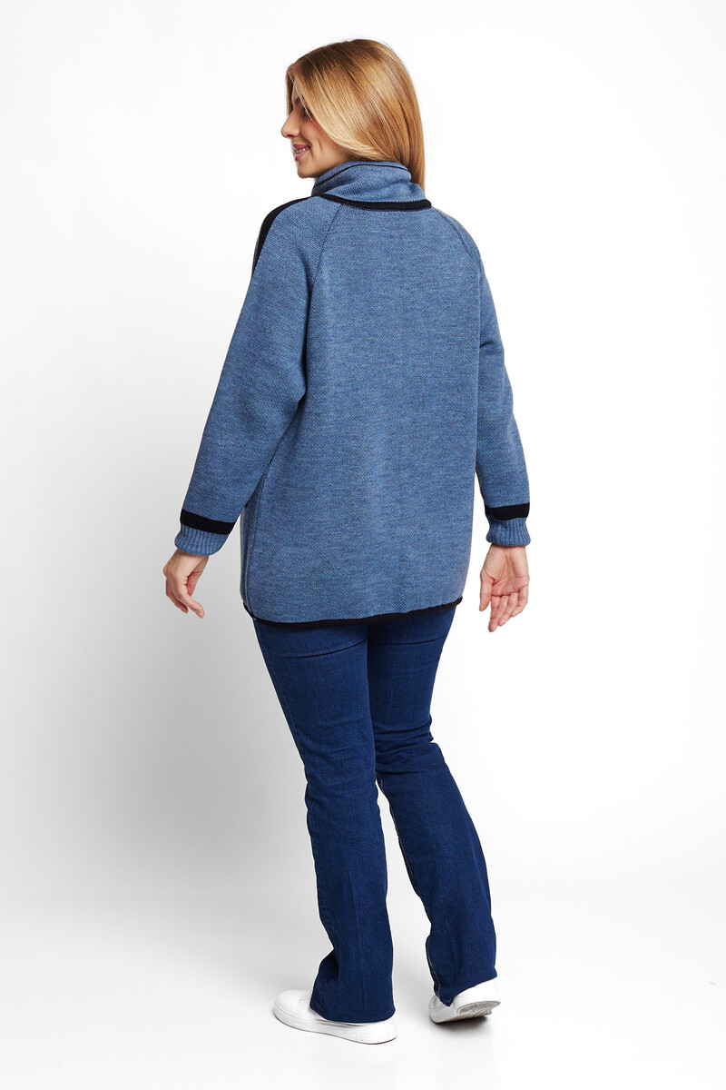 Жакет Текстильная Мануфактура, размер 46, цвет джинсово-синий 02034042 - фото 4