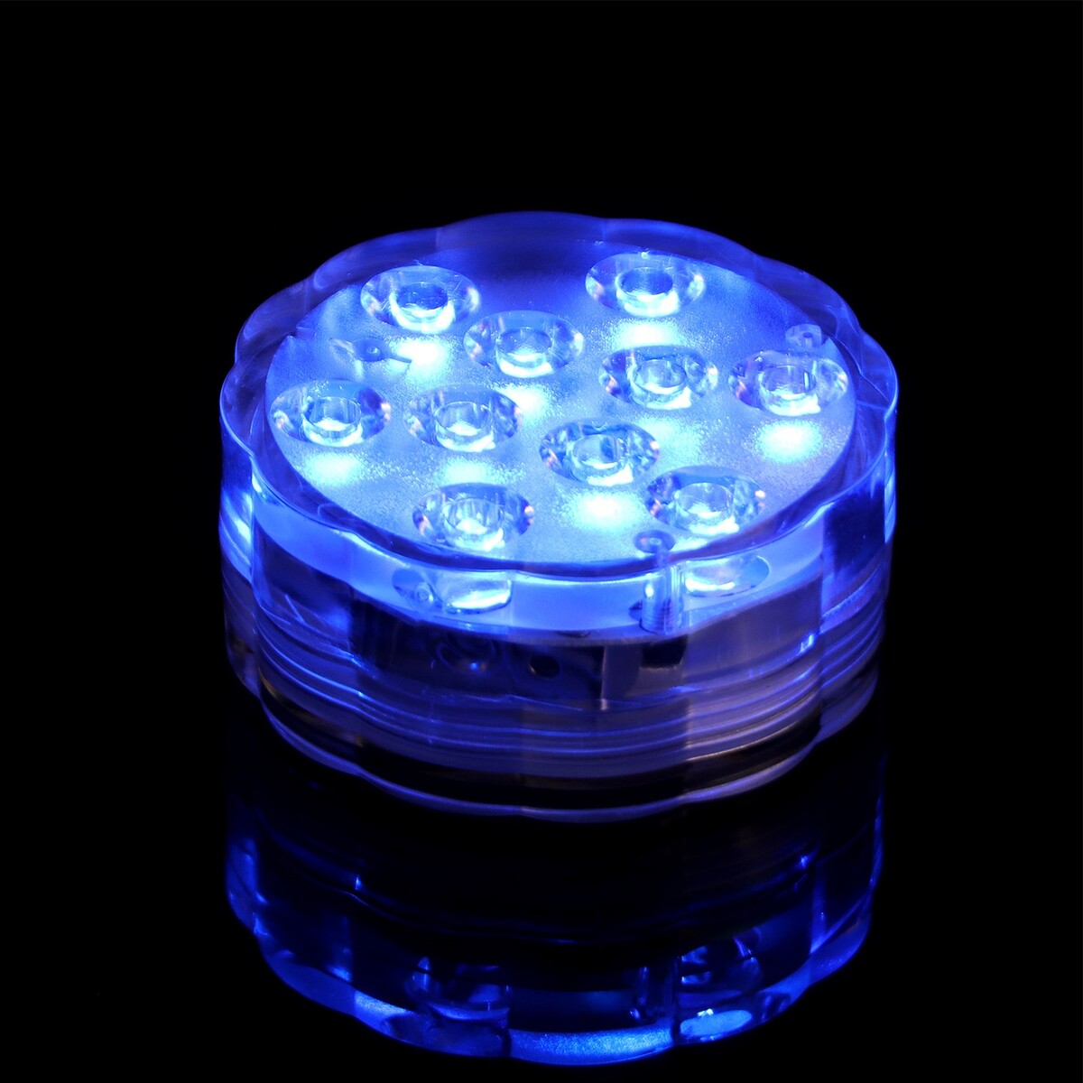 Светильник подводный, 10 led, 3 вт, ip68, rgb, от батареек 3*ааа (не в компл.) color puppy алмазная мозаика светильник череп 7 ов свечения