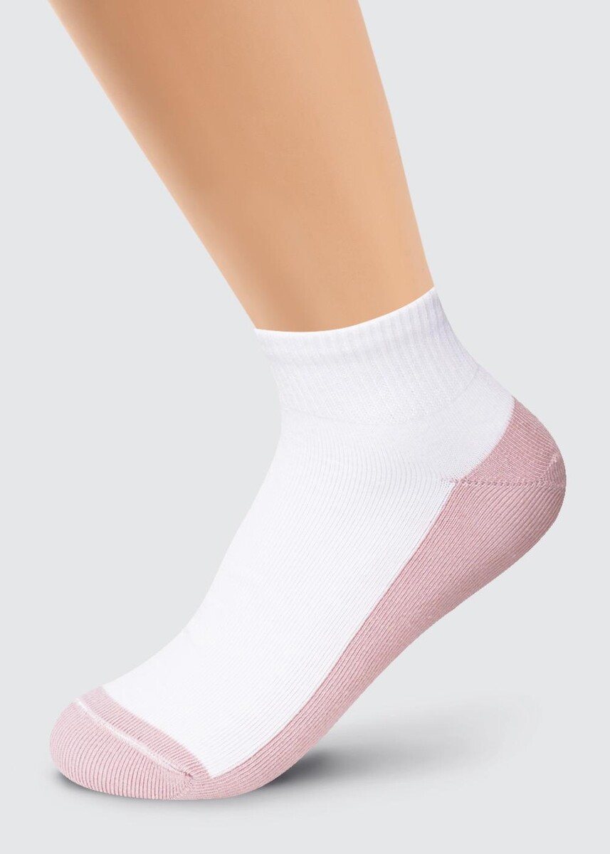 

Носки, Белый;розовый;белый\пудровый