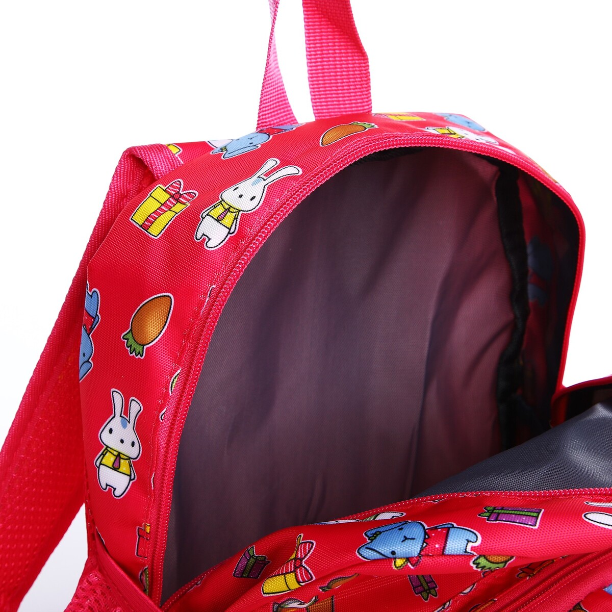 фото Рюкзак детский на молнии, наружный карман, цвет малиновый no brand
