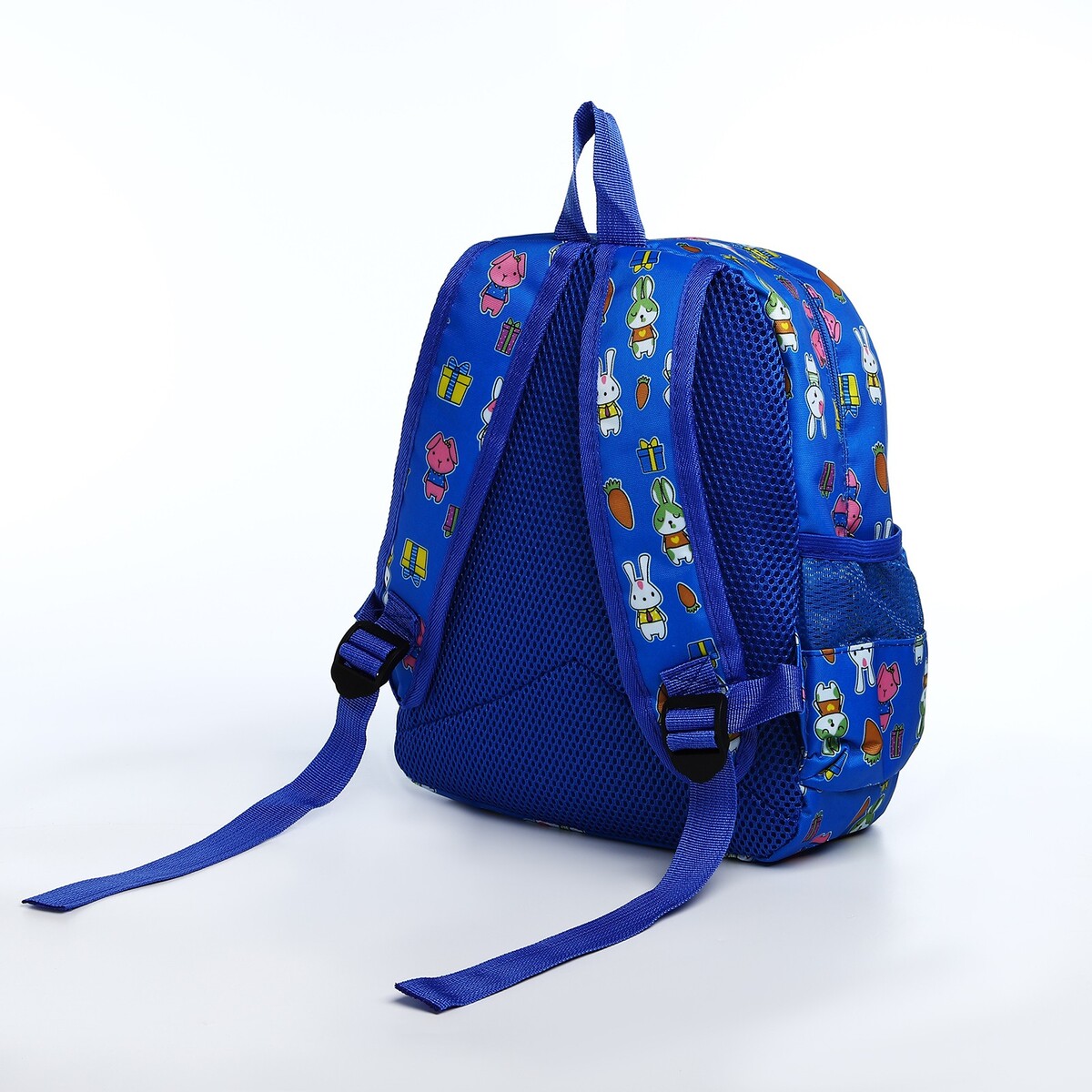 фото Рюкзак детский на молнии, наружный карман, цвет голубой no brand