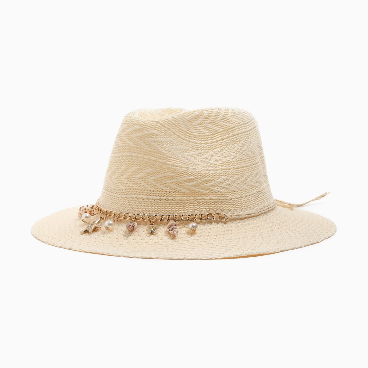 Шляпа женская летняя minaku цв.молочный, размер 56-58 панама женская женская minaku молочный р р 56 58