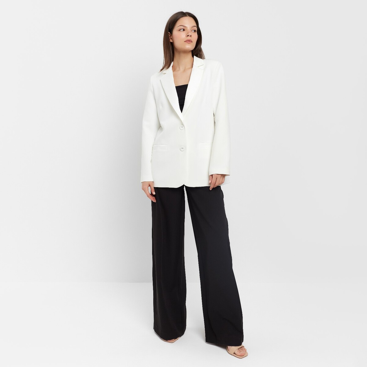 Пиджак MINAKU, размер 42, цвет белый 02054856 - фото 4