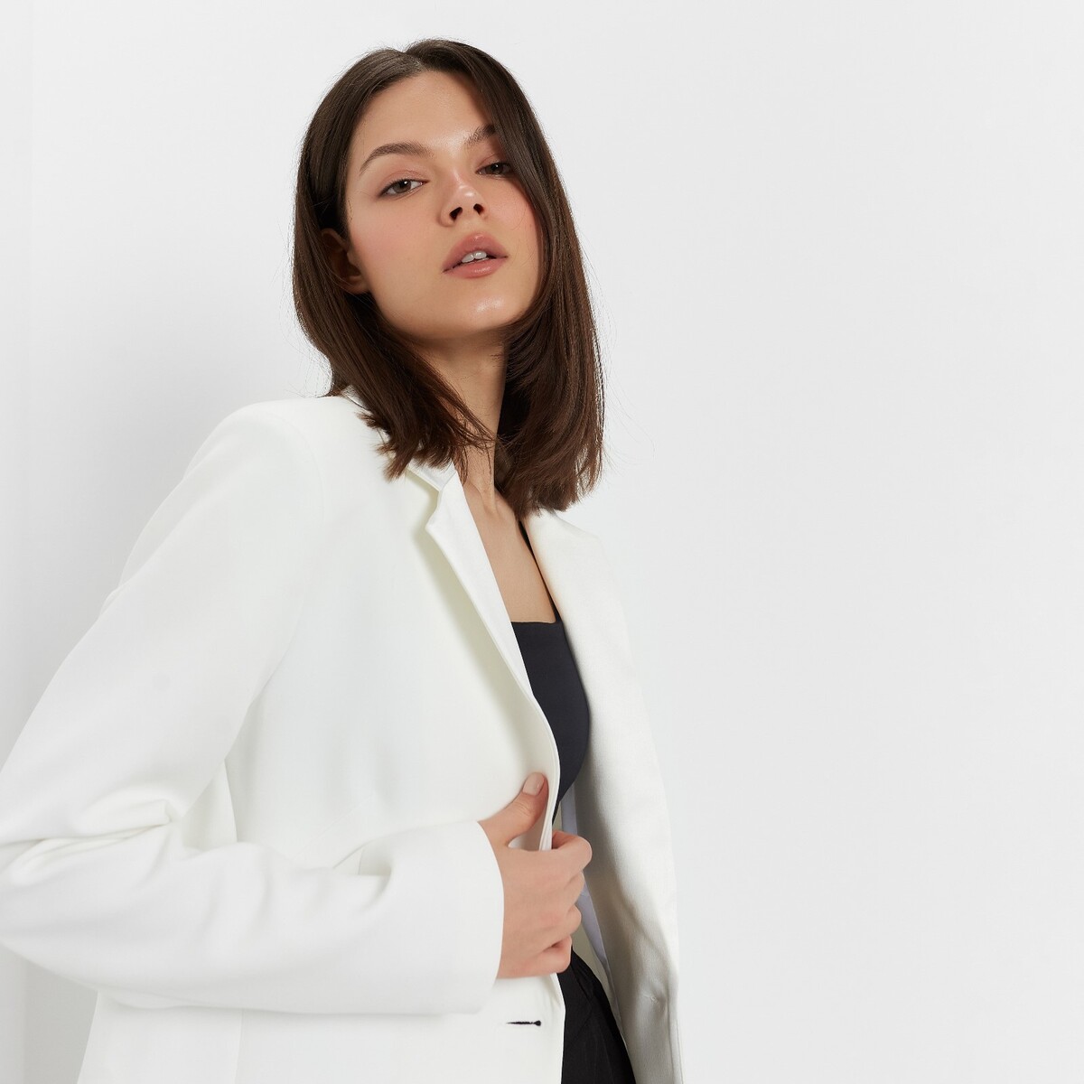 Пиджак MINAKU, размер 42, цвет белый 02054856 - фото 5