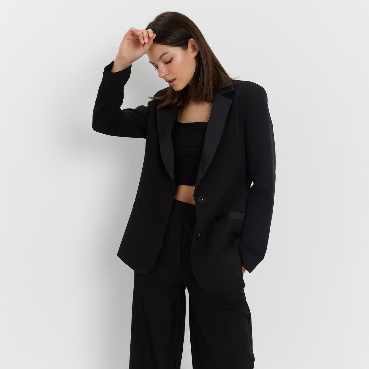 Пиджак MINAKU, размер 42, цвет черный 02054858 - фото 4