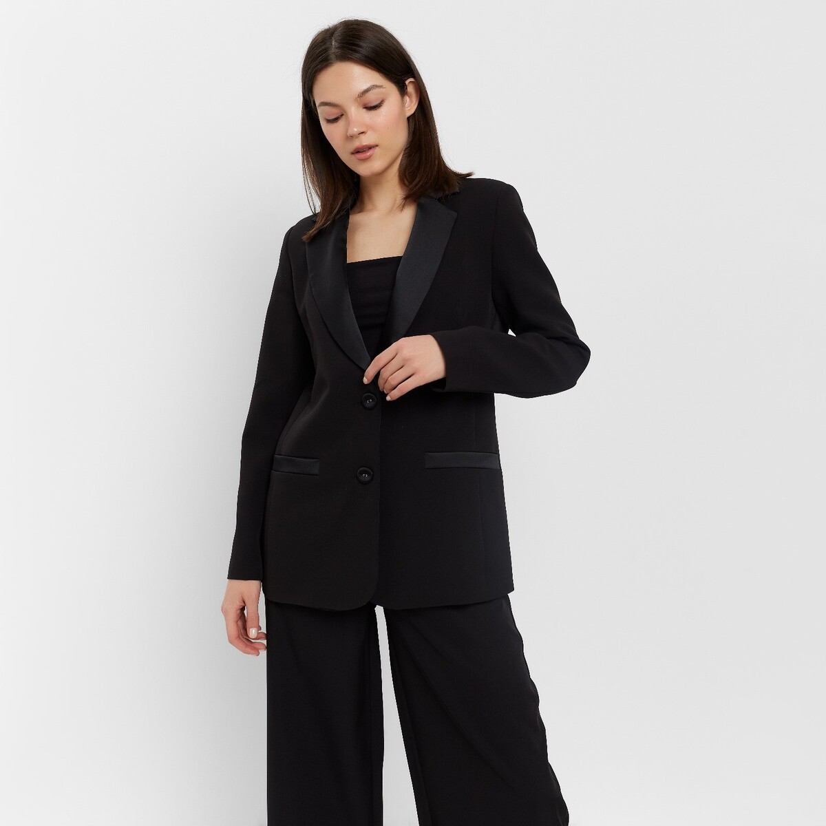 Пиджак MINAKU, размер 42, цвет черный 02054858 - фото 1
