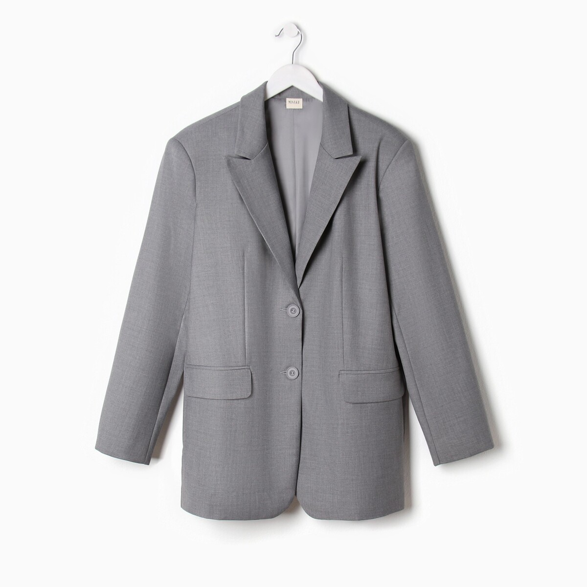 Пиджак MINAKU, цвет серый 02054860 - фото 1
