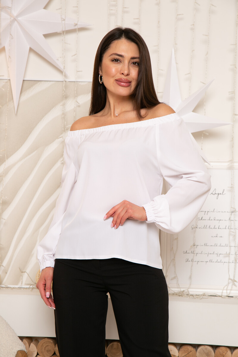 Блузка RONATTELLE, размер 44, цвет белый 02061772 - фото 1