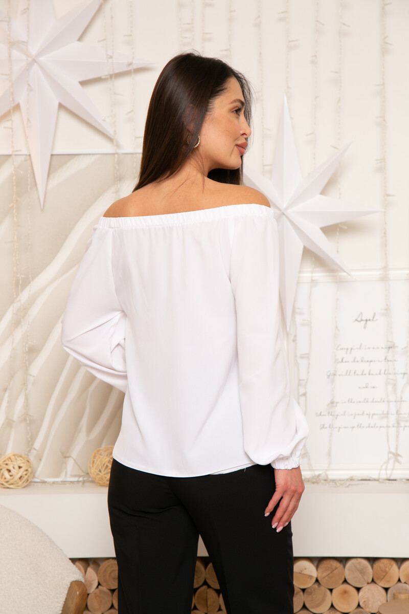 Блузка RONATTELLE, размер 44, цвет белый 02061772 - фото 4