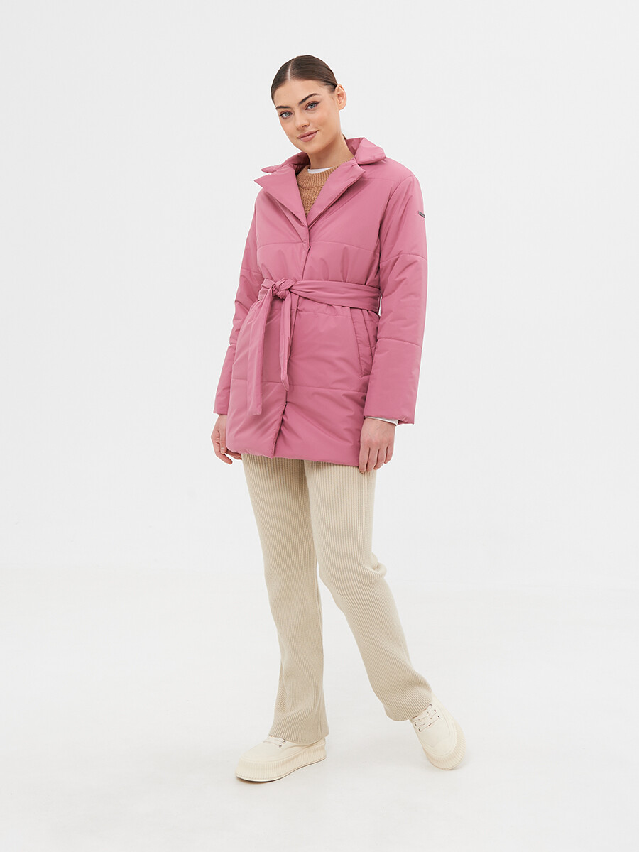 Пальто LAB FASHION, размер 42, цвет розовый 02077599 однобортное - фото 2