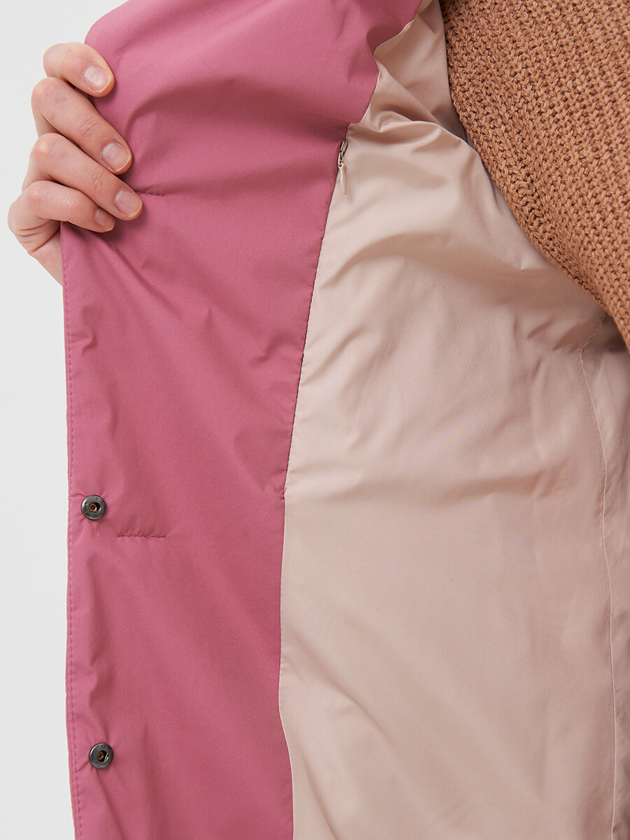 Пальто LAB FASHION, размер 42, цвет розовый 02077599 однобортное - фото 8