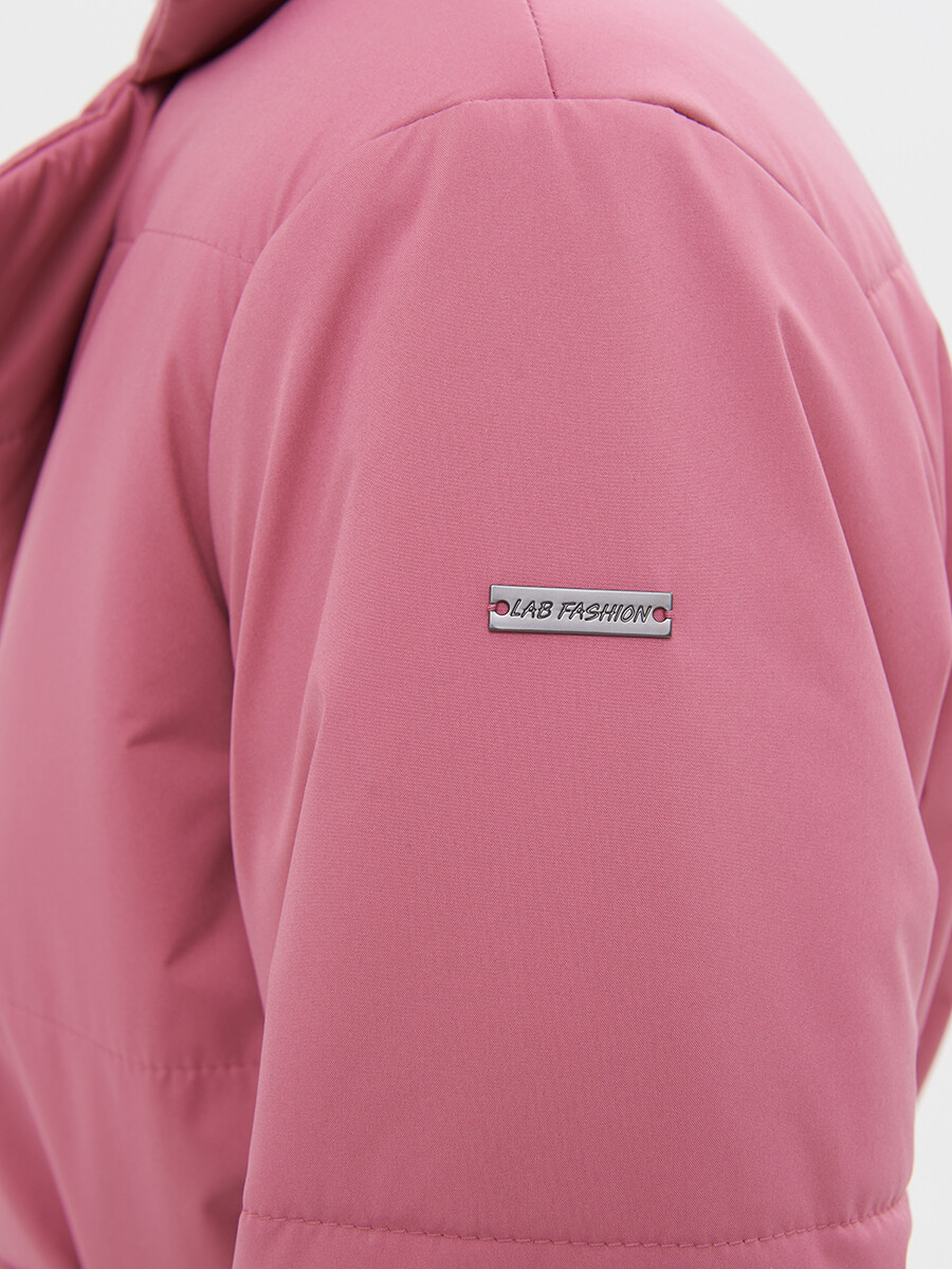 Пальто LAB FASHION, размер 42, цвет розовый 02077599 однобортное - фото 7