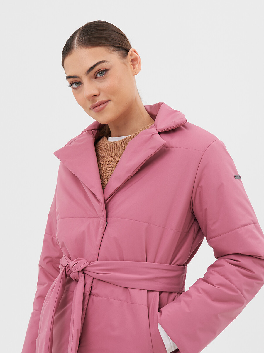 Пальто LAB FASHION, размер 42, цвет розовый 02077599 однобортное - фото 9