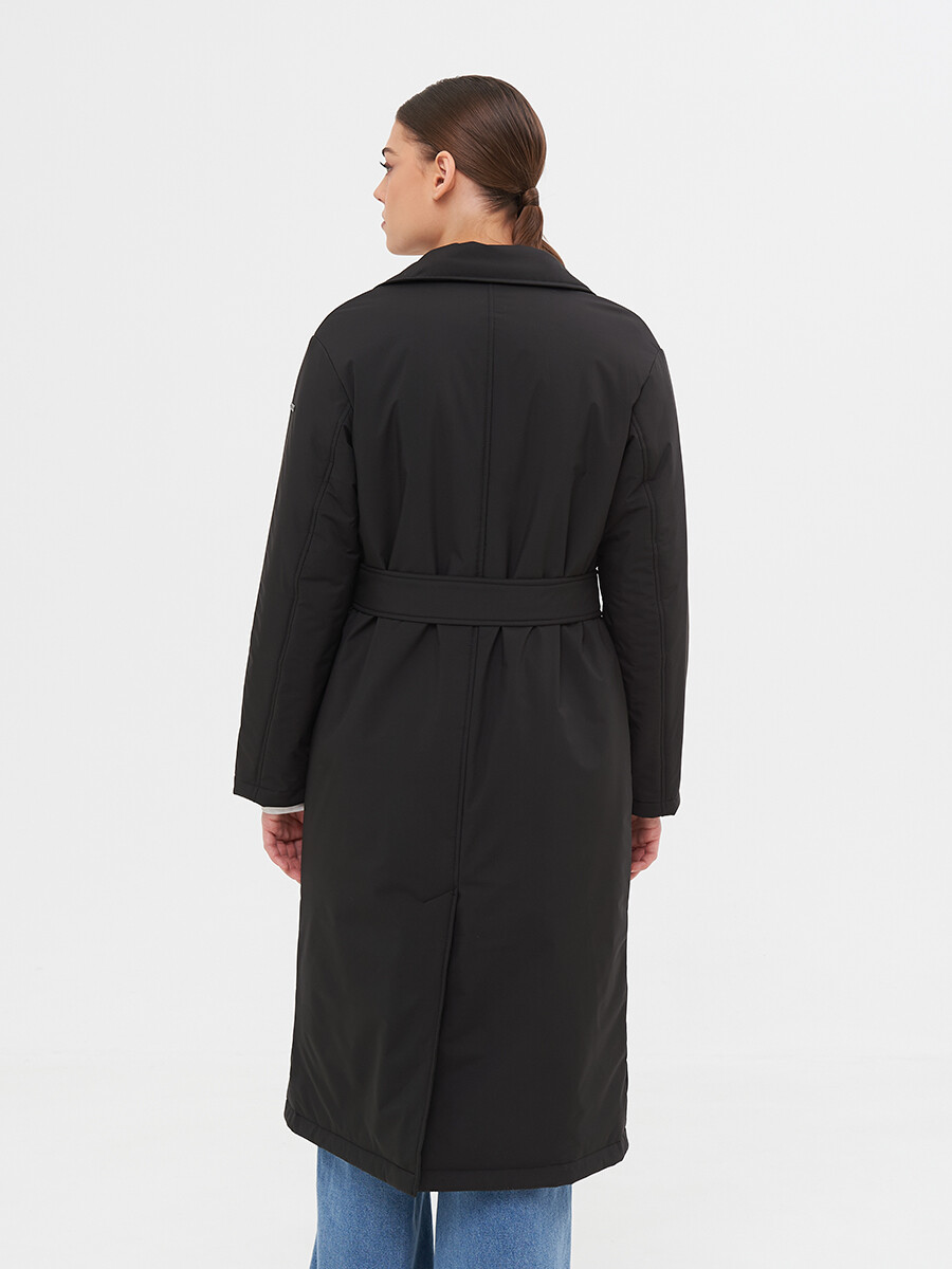 Пальто LAB FASHION, размер 42, цвет черный 02077608 двубортные - фото 5