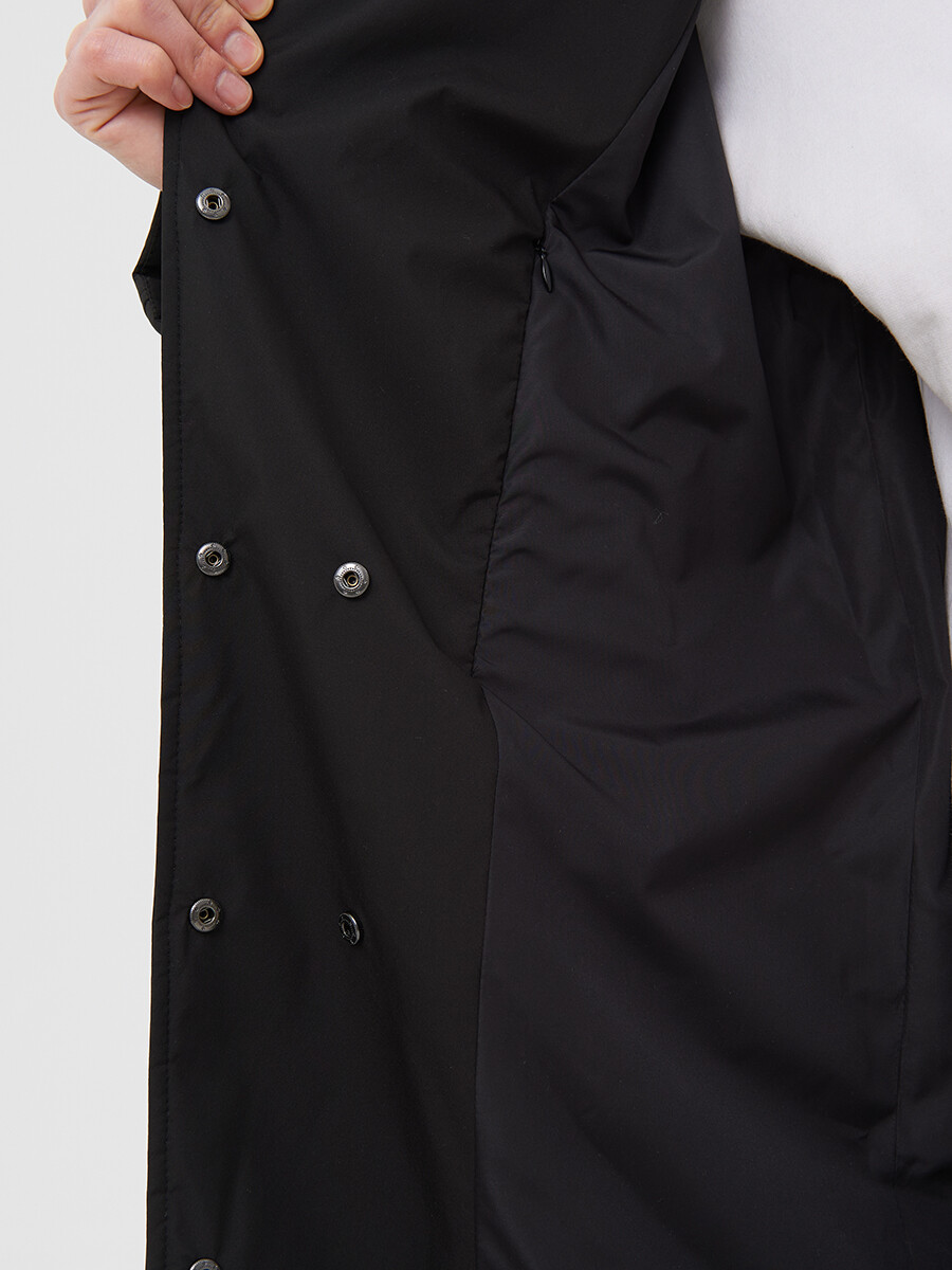 Пальто LAB FASHION, размер 42, цвет черный 02077608 двубортные - фото 8