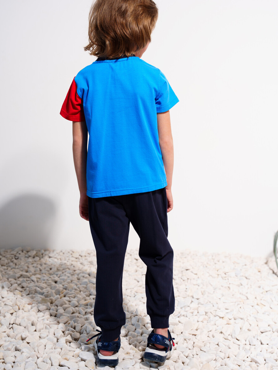 Комплект трикотажный фуфайка футболка брюки PLAYTODAY, размер рост 98 см, цвет разноцветный 02078117 - фото 2