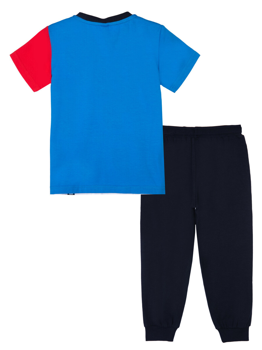 Комплект трикотажный фуфайка футболка брюки PLAYTODAY, размер рост 98 см, цвет разноцветный 02078117 - фото 4