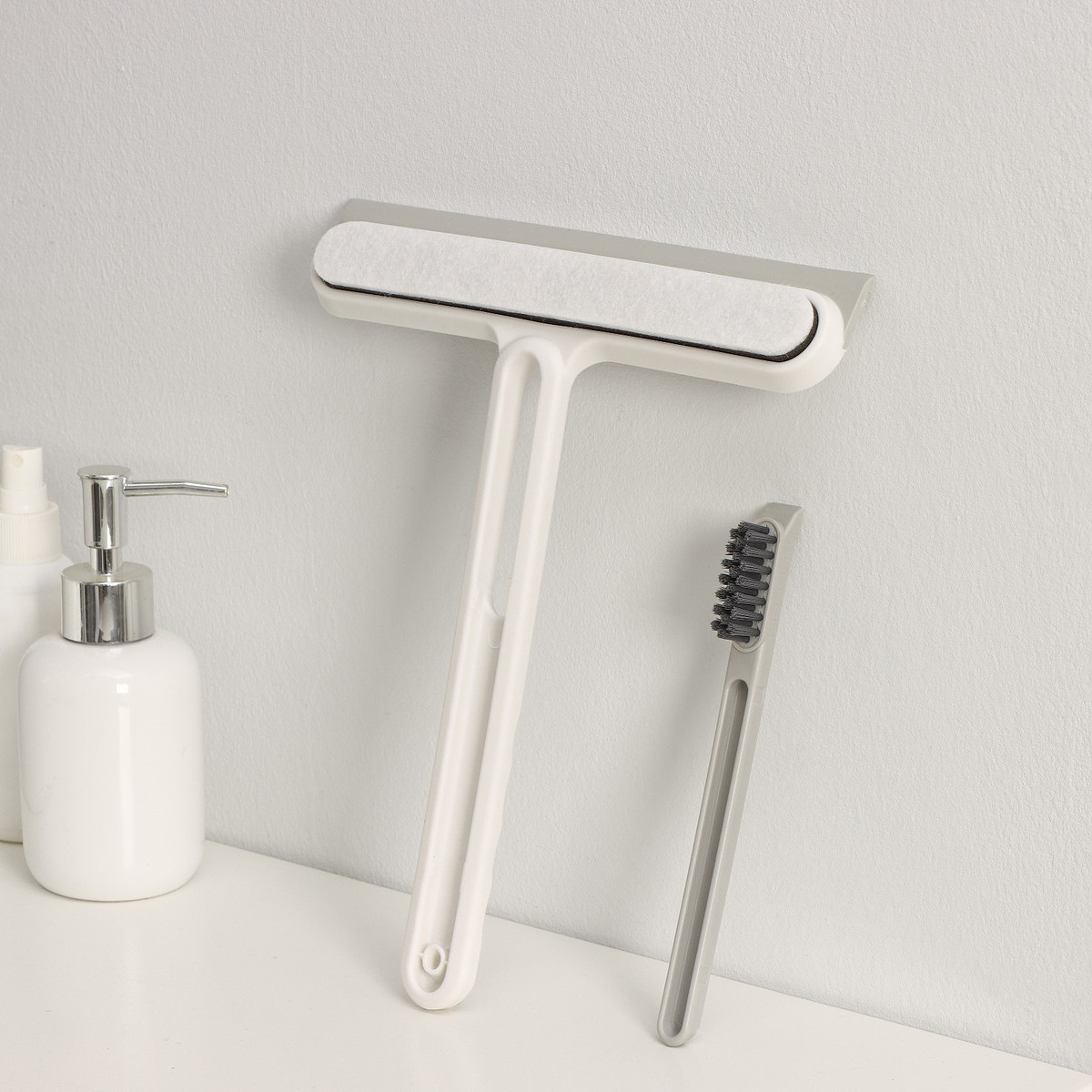 

Щетка для окон raccoon, Белый;серый