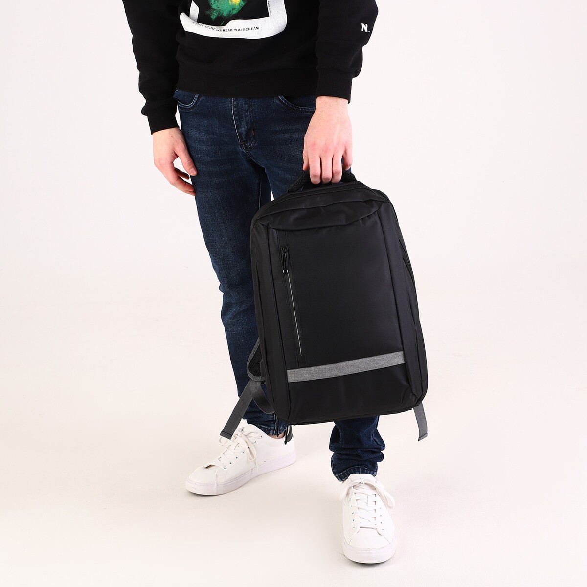Рюкзак с usb, 29*40*12 см, отдел для ноутбука, черный No brand 02085446 - фото 9