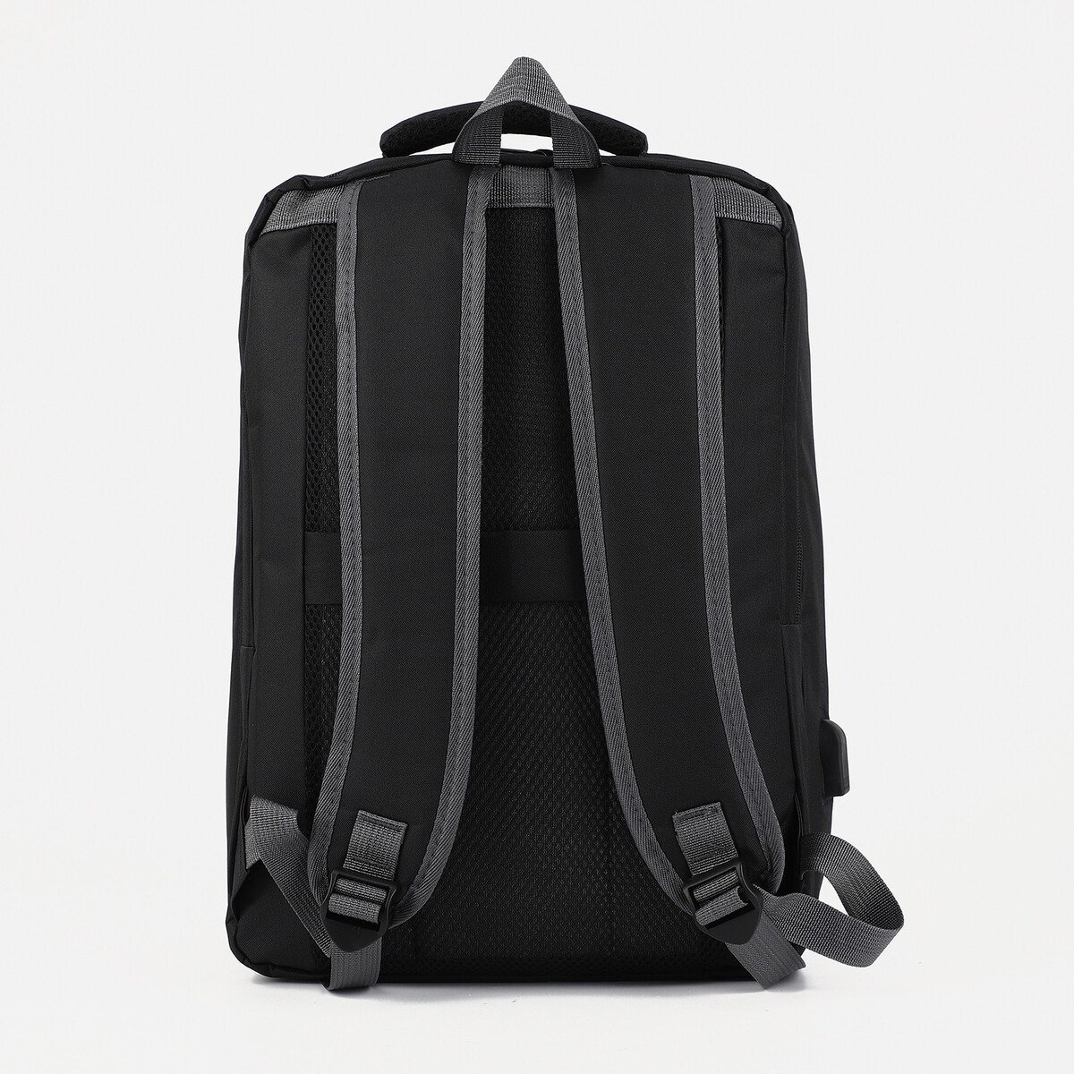 Рюкзак с usb, 29*40*12 см, отдел для ноутбука, черный No brand 02085446 - фото 4