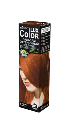 

Lux color бальзам оттеночный для волос тон №01, корица 100 мл
