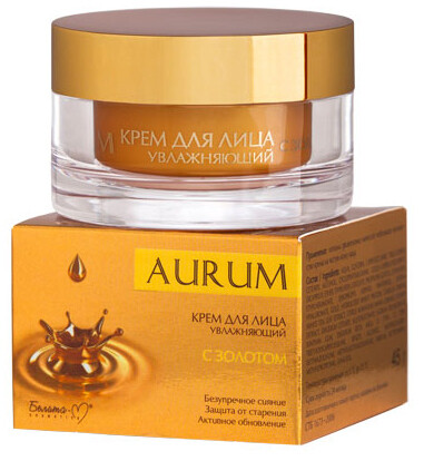 

Aurum крем для лица с золотом увлажняющий 45 мл
