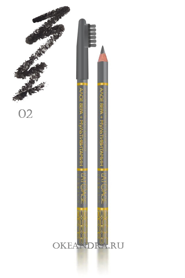 Контурный карандаш для бровей latuage 02 контурный карандаш для глаз latuage cosmetic 42 изумрудный